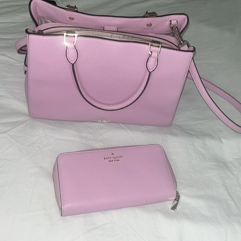 Kate Spade Pink Shoulder Bag with Wallet